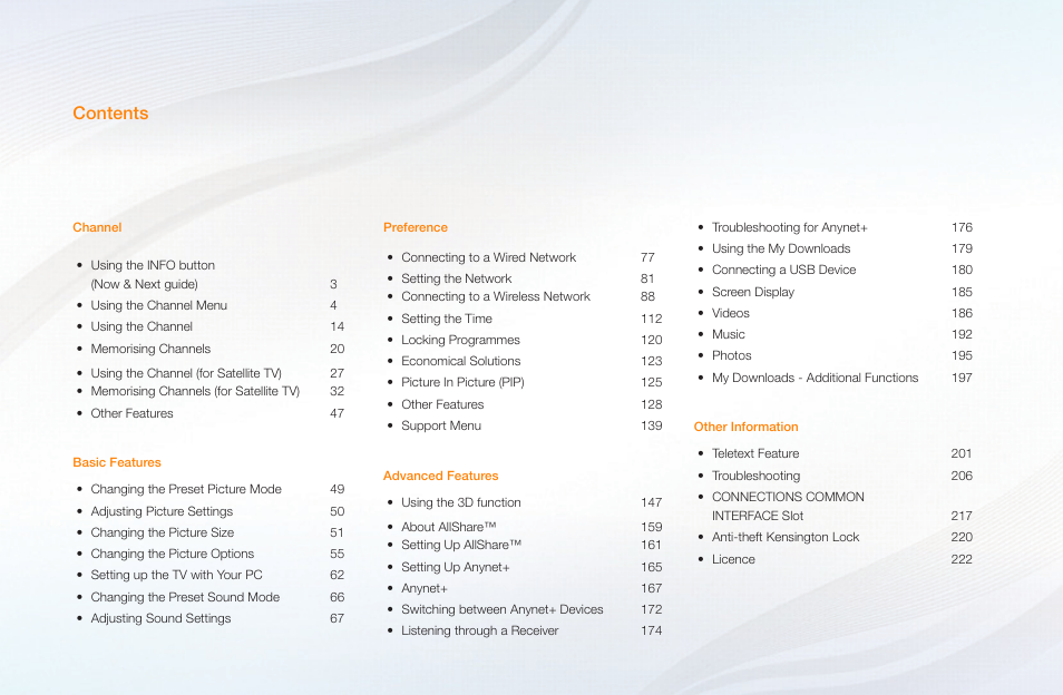 Samsung PN51D490A1DXZA User Manual | Page 2 / 223