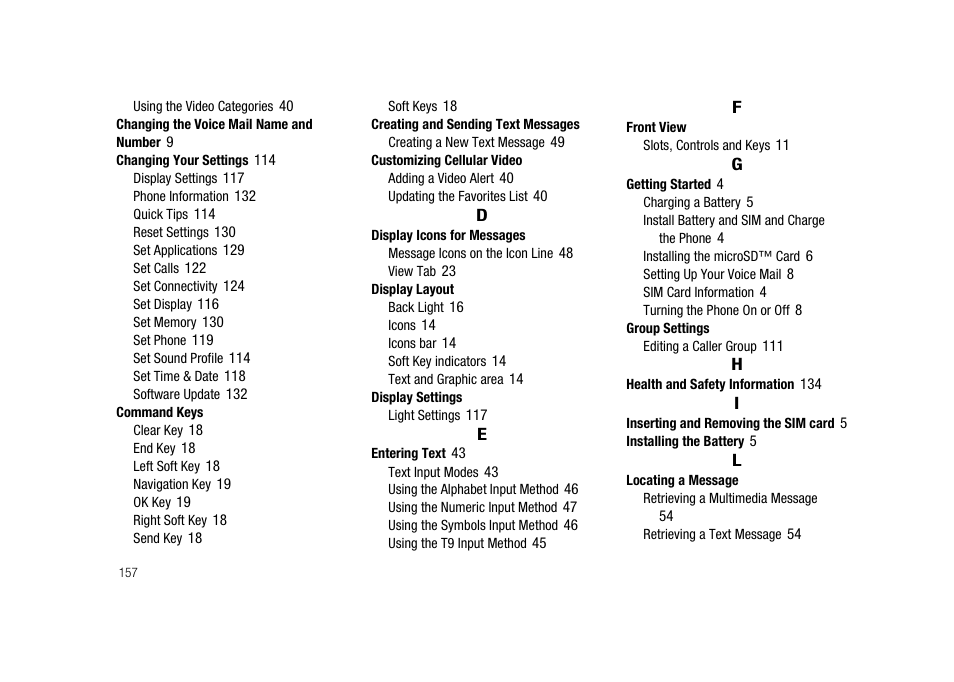 Samsung SGH-A827DKAATT User Manual | Page 160 / 164