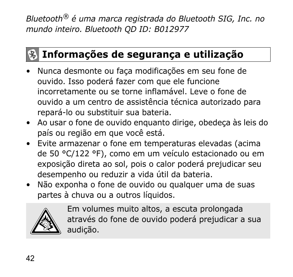 Informações de segurança e utilização | Samsung AWEP301JSECSTA User Manual | Page 45 / 60