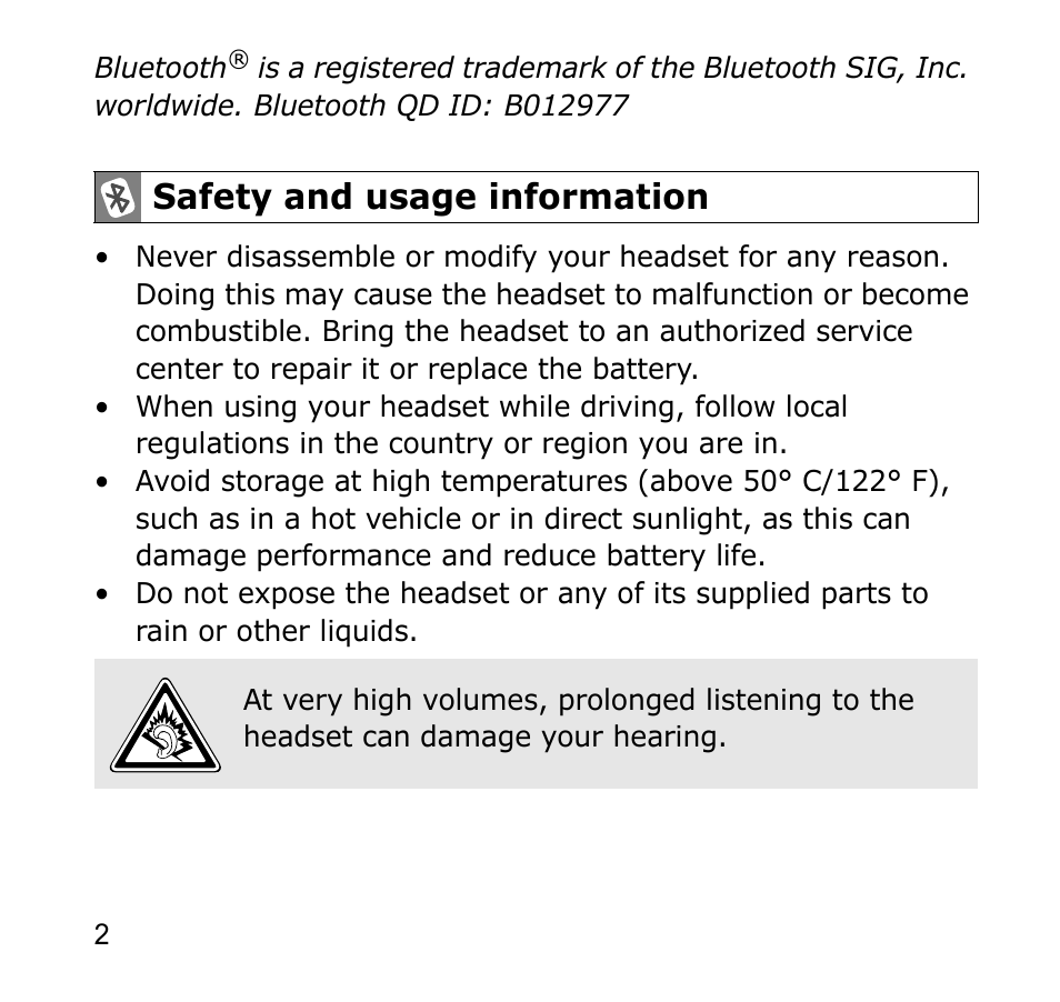 Safety and usage information | Samsung AWEP301JSECSTA User Manual | Page 5 / 60
