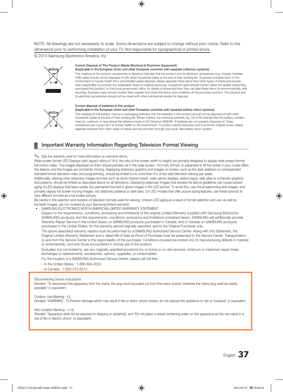 Samsung HG28NC673AFXZA User Manual | Page 37 / 39