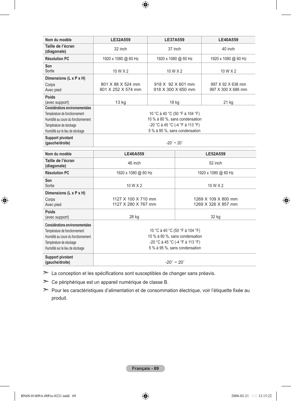 Samsung LE40A556P1F User Manual | Page 141 / 564