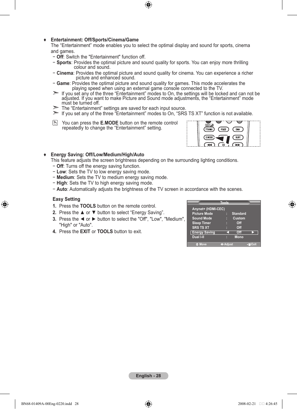 Samsung LE40A556P1F User Manual | Page 30 / 564