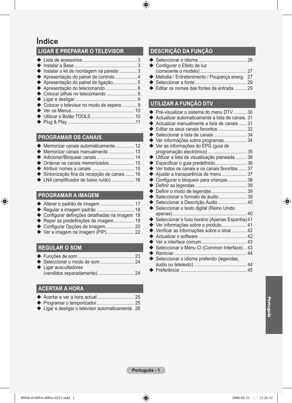 Índice | Samsung LE40A556P1F User Manual | Page 425 / 564
