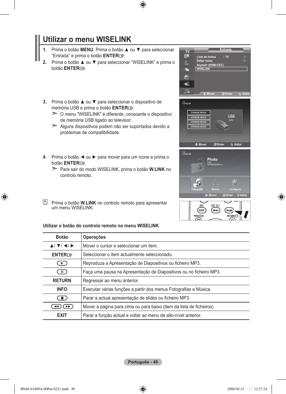 Utilizar o menu wiselink | Samsung LE40A556P1F User Manual | Page 473 / 564
