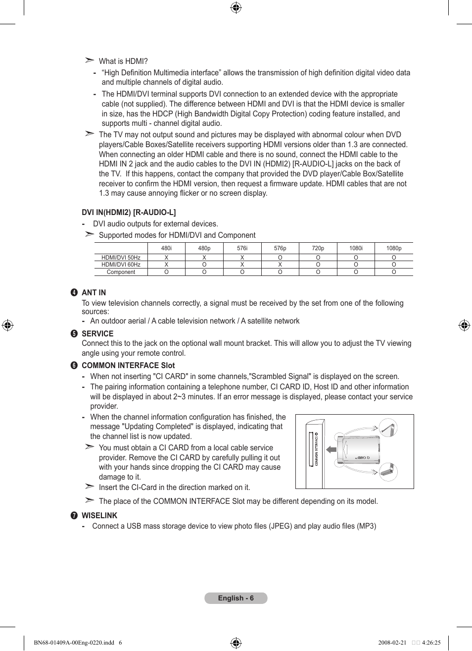 Samsung LE40A556P1F User Manual | Page 8 / 564