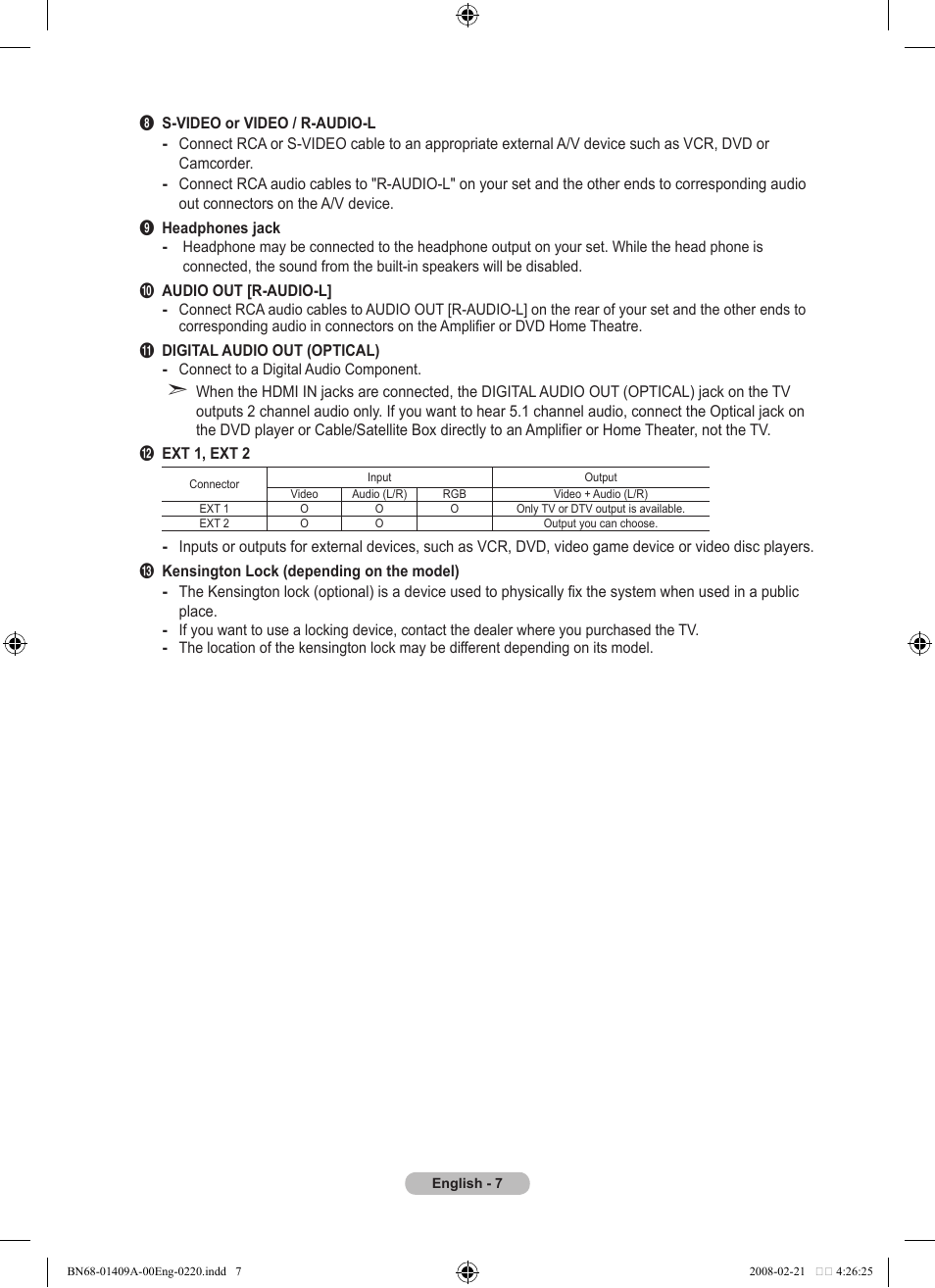 Samsung LE40A556P1F User Manual | Page 9 / 564