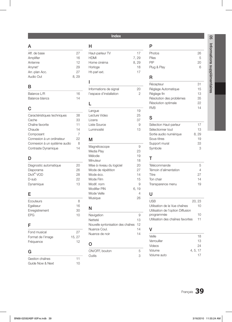 Samsung LE26C450E1W User Manual | Page 117 / 158