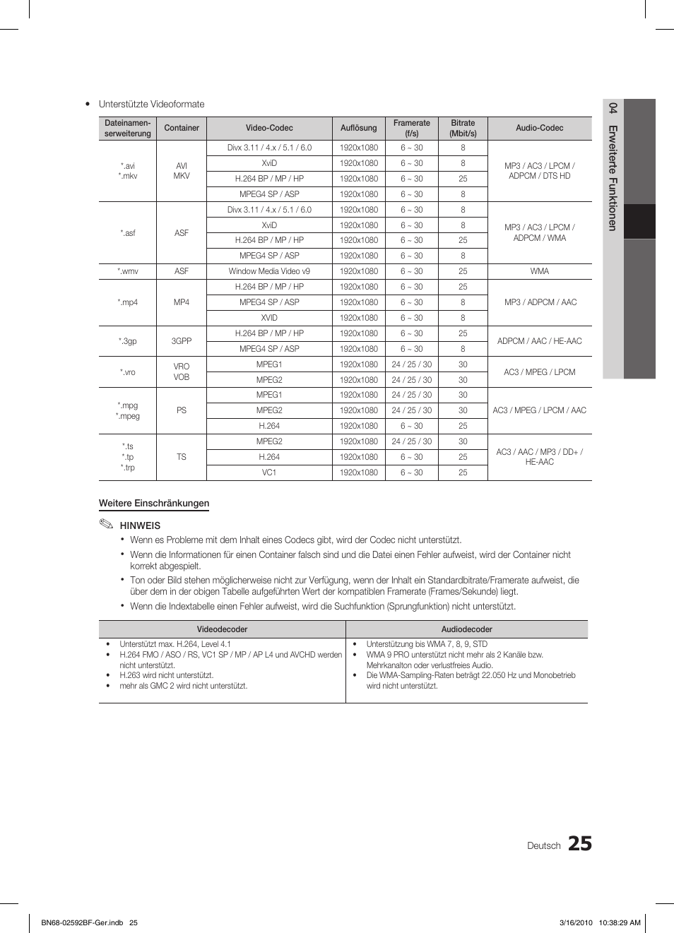 Samsung LE26C450E1W User Manual | Page 64 / 158