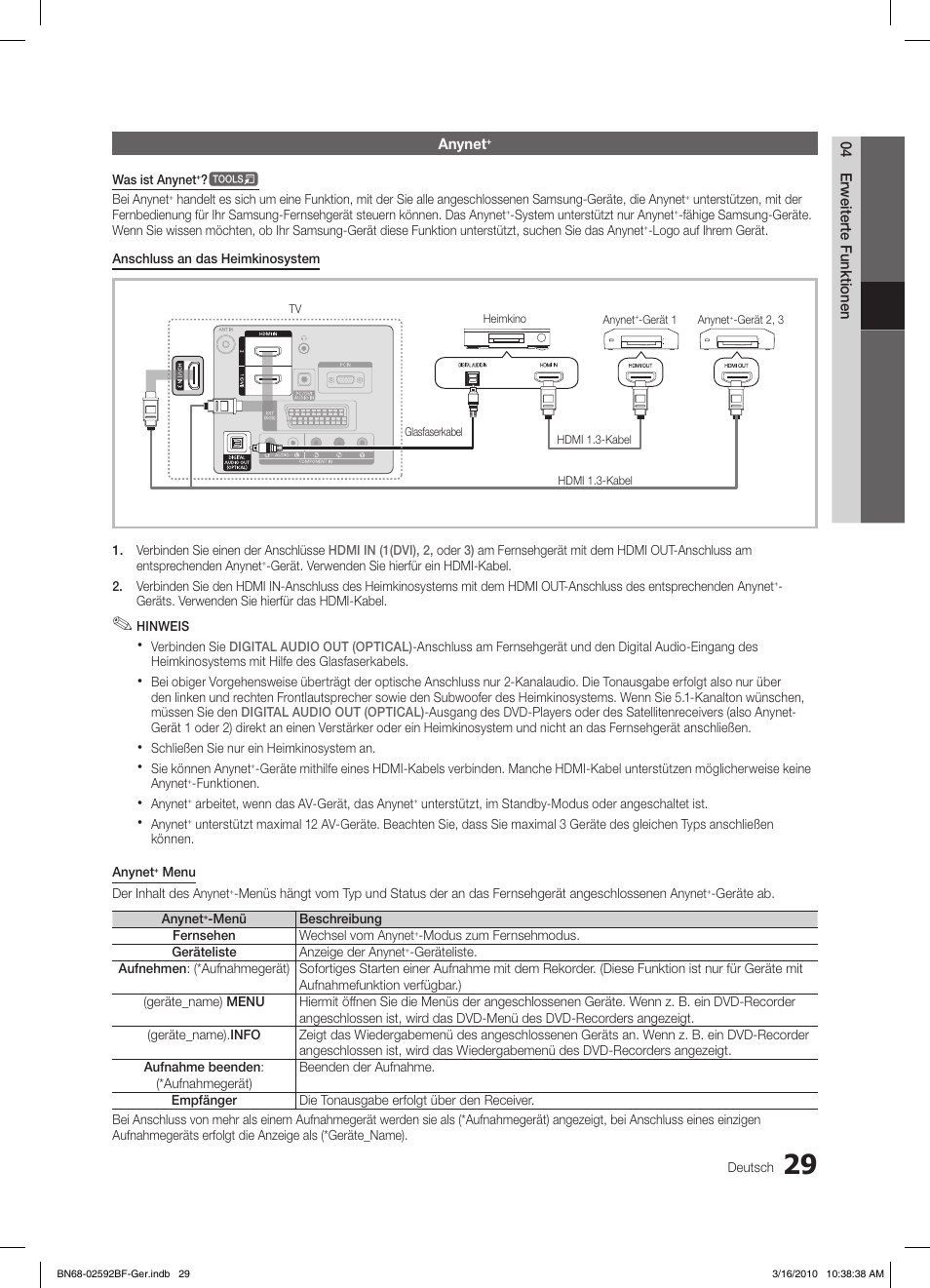 Samsung LE26C450E1W User Manual | Page 68 / 158