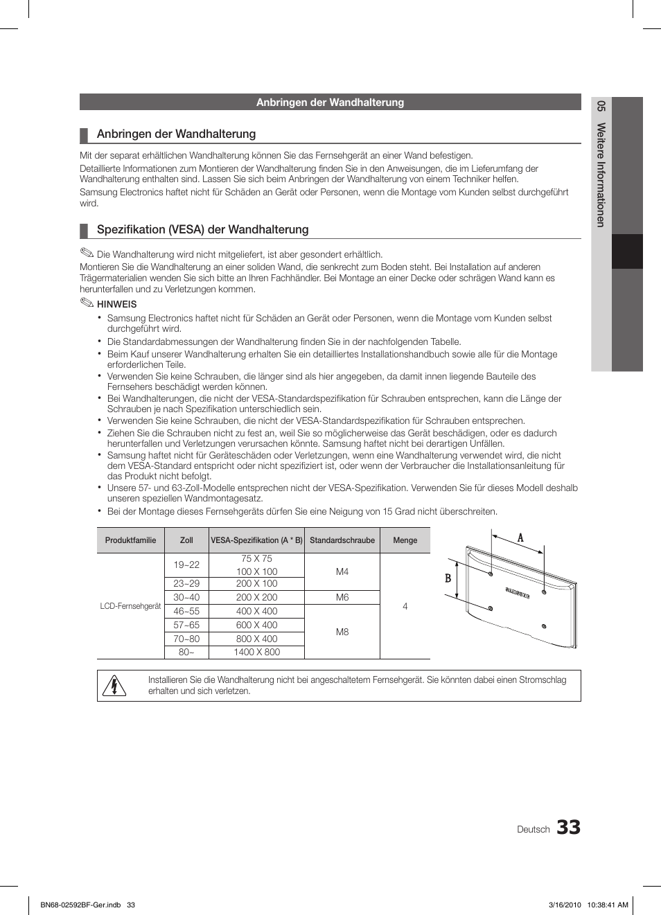 Samsung LE26C450E1W User Manual | Page 72 / 158