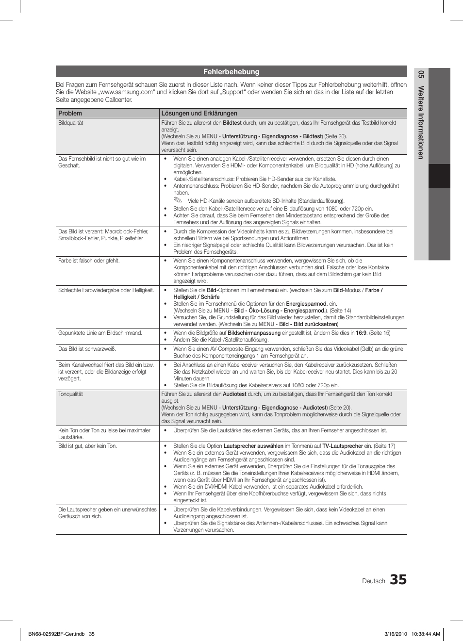 Samsung LE26C450E1W User Manual | Page 74 / 158