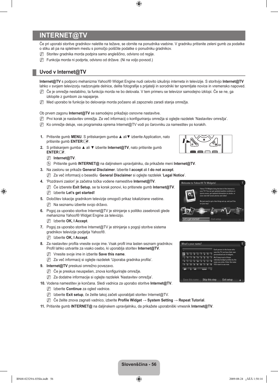 Internet@tv, Uvod v internet@tv | Samsung UE40B7020WW User Manual | Page 599 / 704