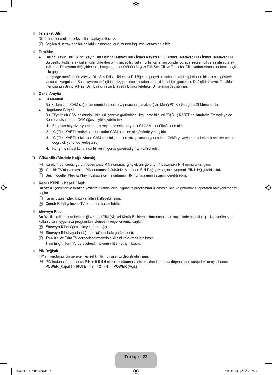Samsung UE40B7020WW User Manual | Page 645 / 704