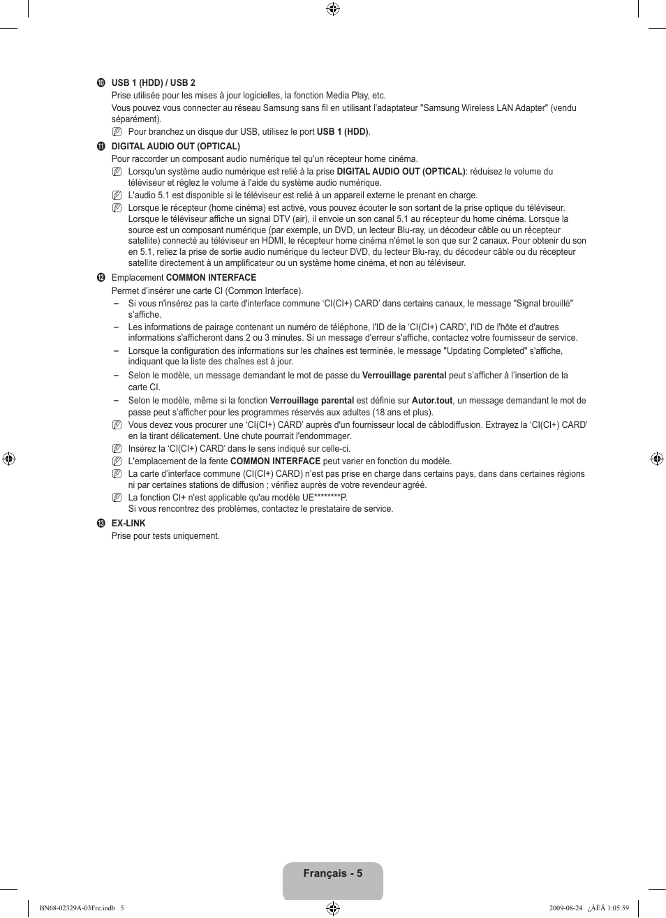 Samsung UE40B7020WW User Manual | Page 95 / 704