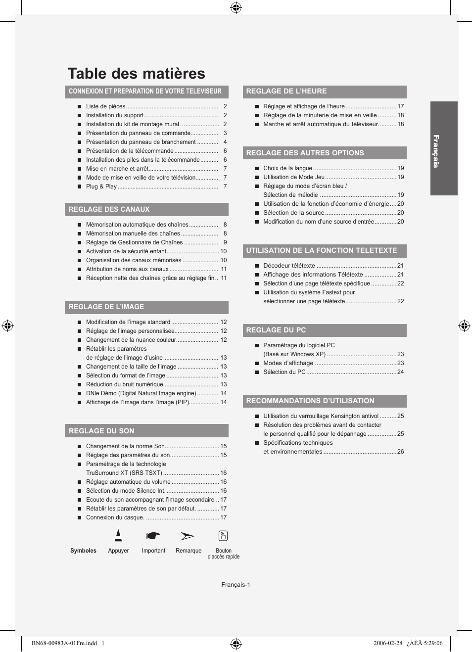 Samsung LE26R71B User Manual | Page 29 / 187