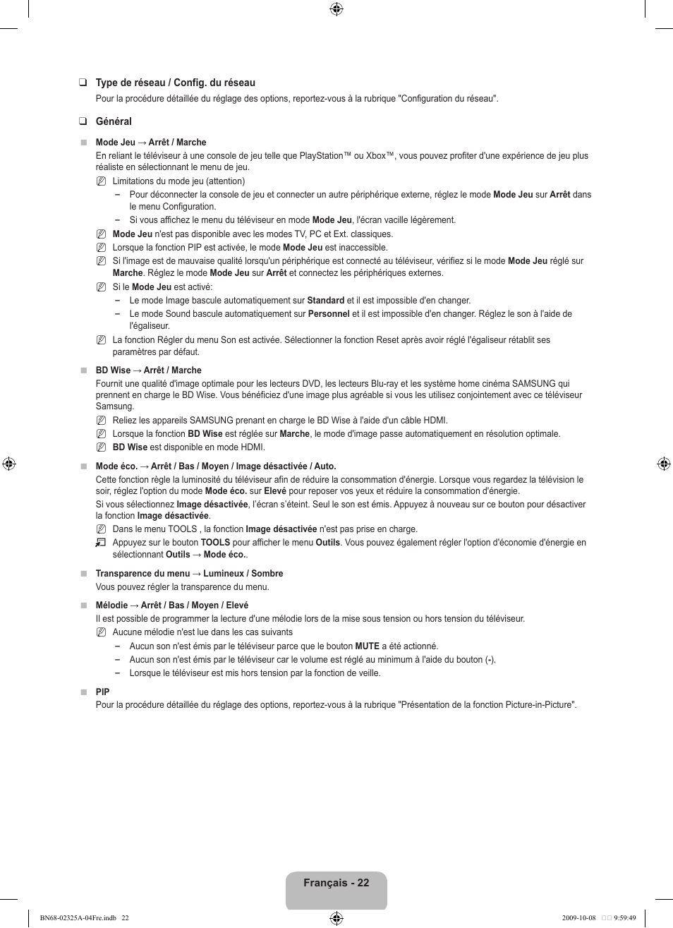 Samsung LE40B650T2W User Manual | Page 110 / 674