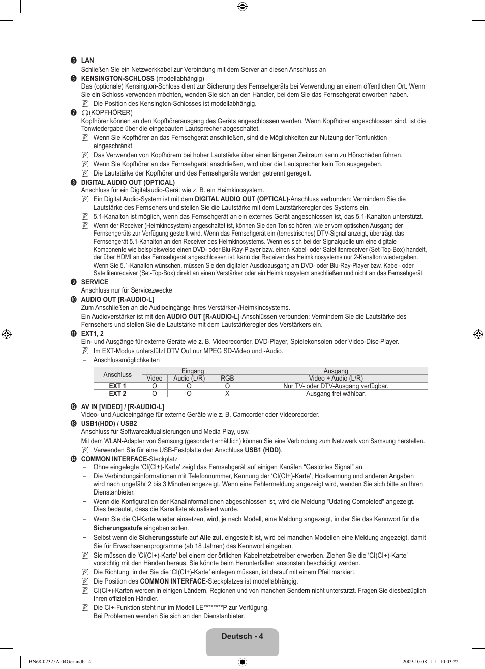 Samsung LE40B650T2W User Manual | Page 164 / 674