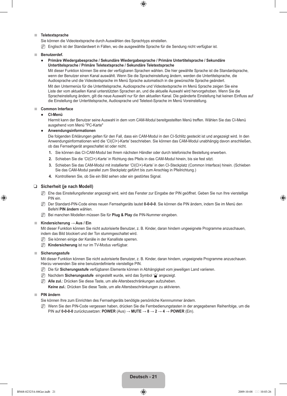 Samsung LE40B650T2W User Manual | Page 181 / 674