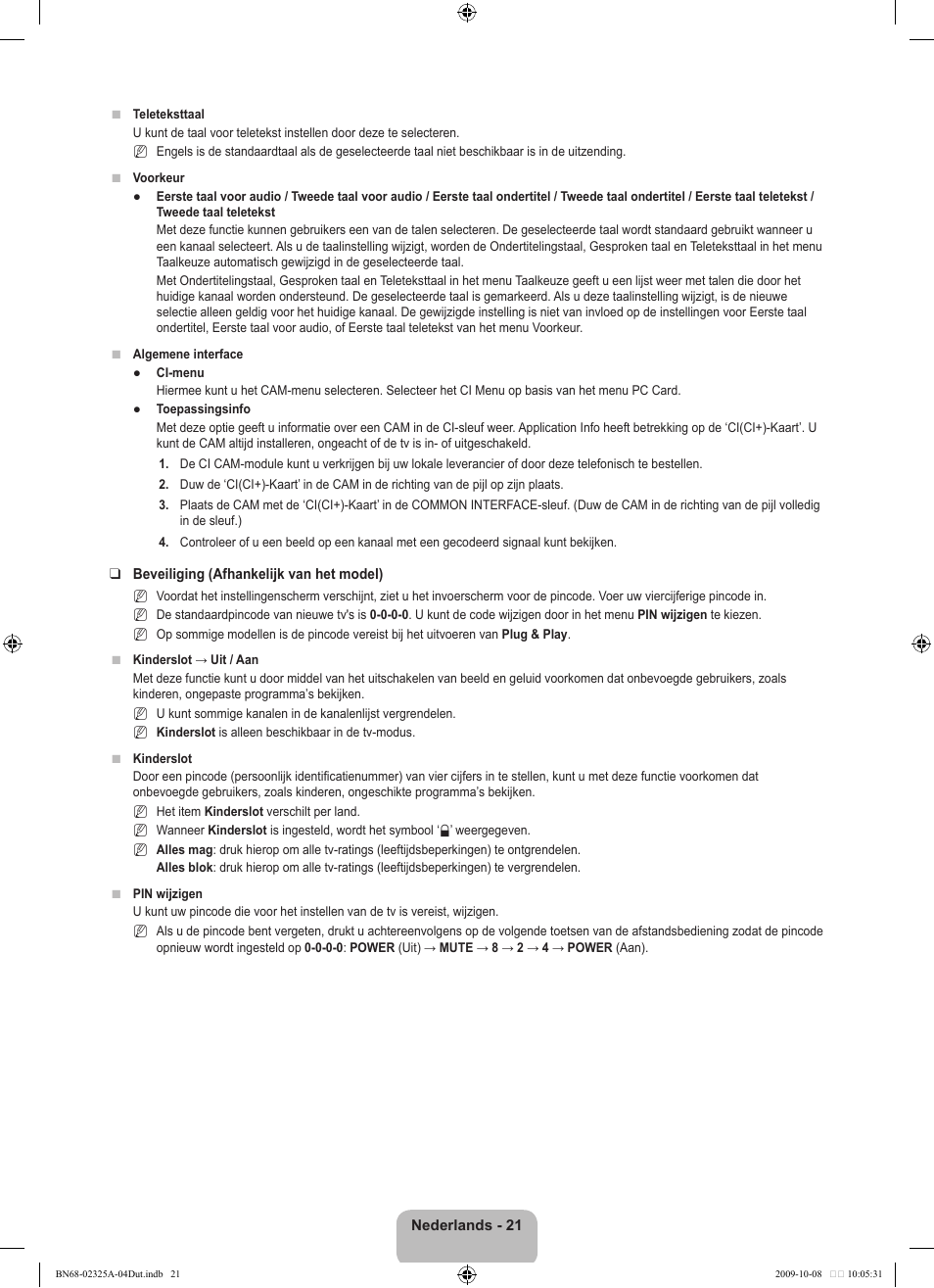 Samsung LE40B650T2W User Manual | Page 253 / 674