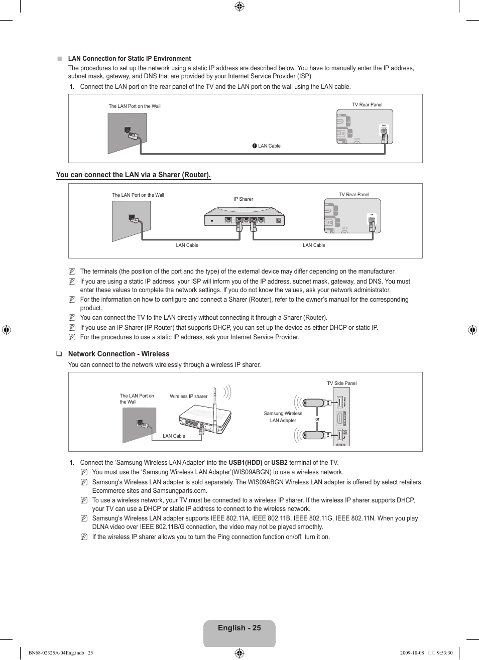 Samsung LE40B650T2W User Manual | Page 27 / 674