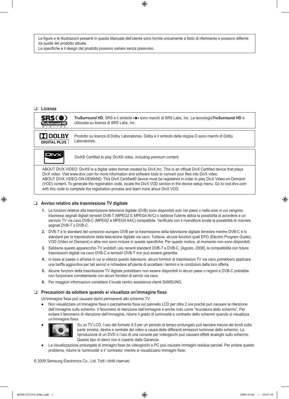 Samsung LE40B650T2W User Manual | Page 304 / 674