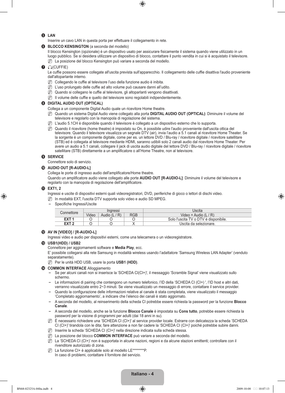 Samsung LE40B650T2W User Manual | Page 308 / 674