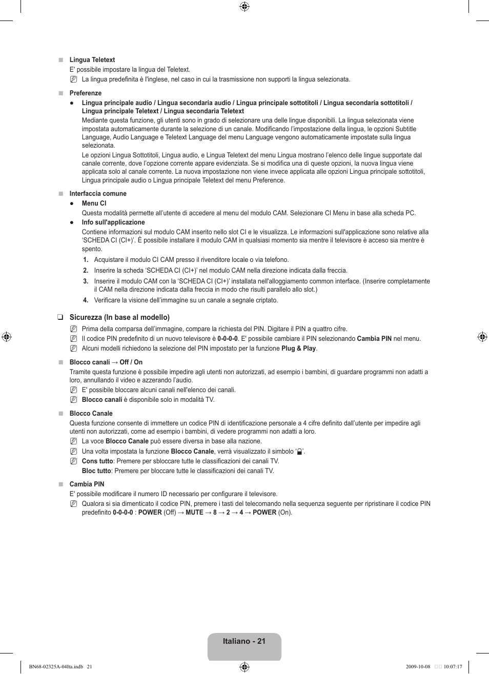 Samsung LE40B650T2W User Manual | Page 325 / 674