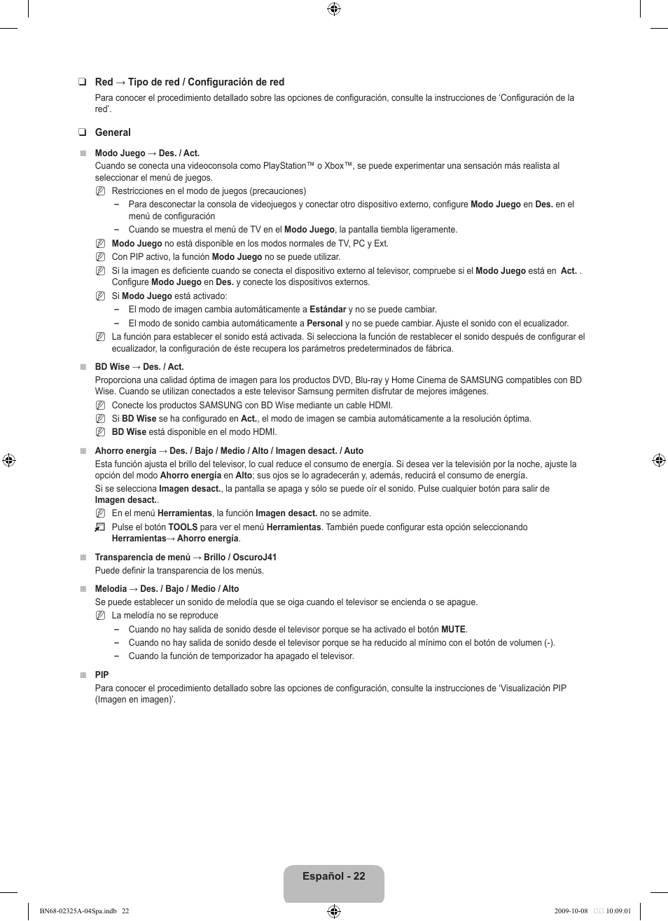 Samsung LE40B650T2W User Manual | Page 400 / 674