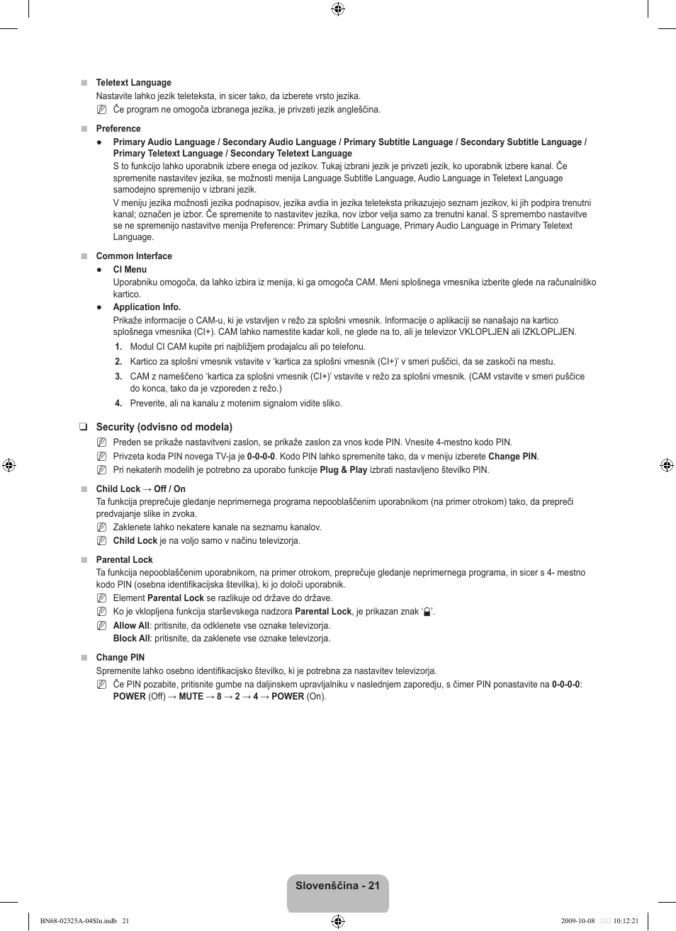 Samsung LE40B650T2W User Manual | Page 543 / 674