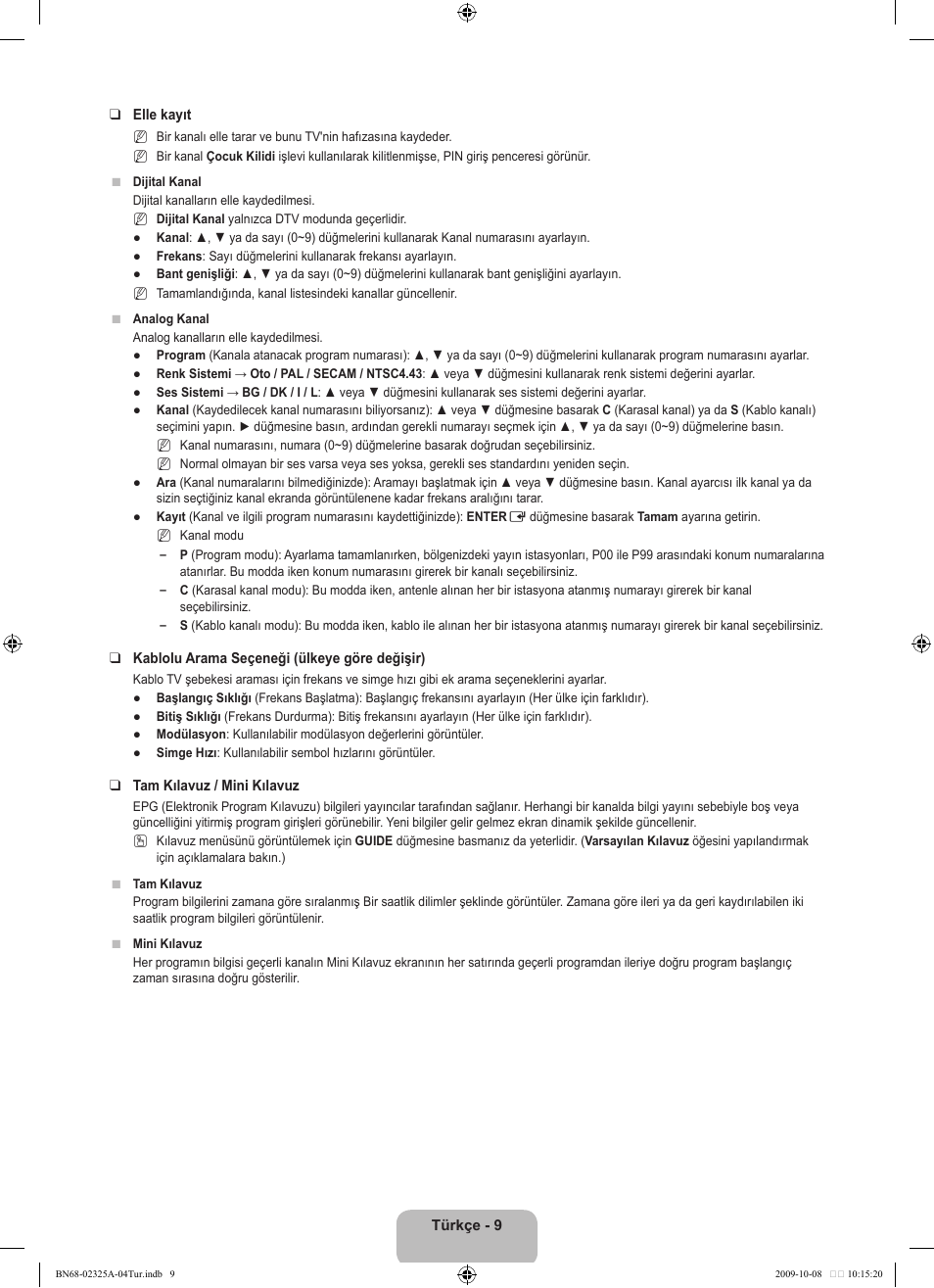 Samsung LE40B650T2W User Manual | Page 603 / 674