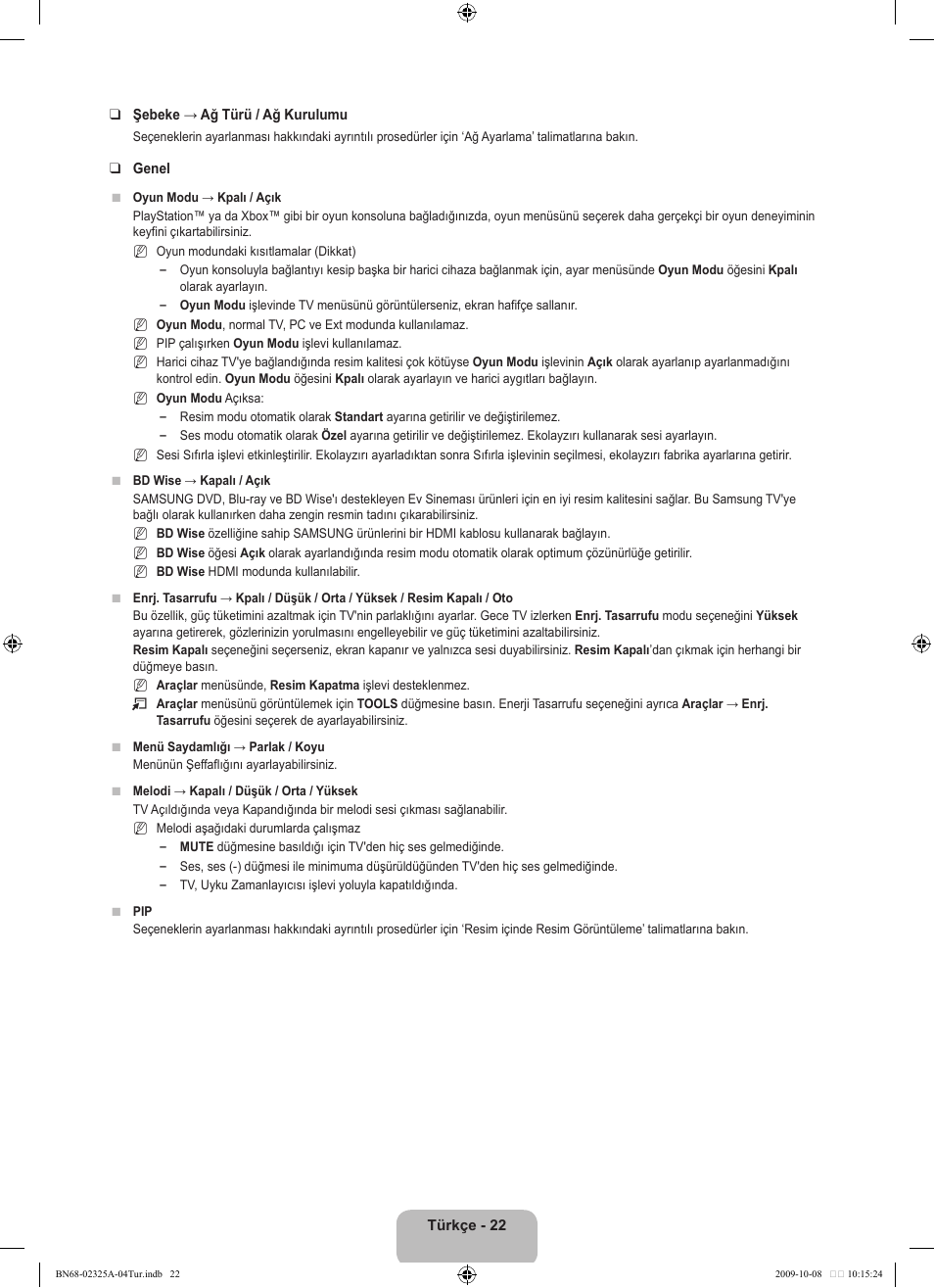 Samsung LE40B650T2W User Manual | Page 616 / 674