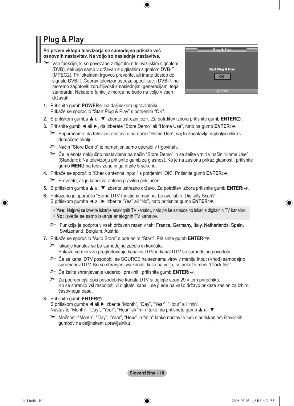 Plug & play | Samsung LE26A457C1D User Manual | Page 432 / 482