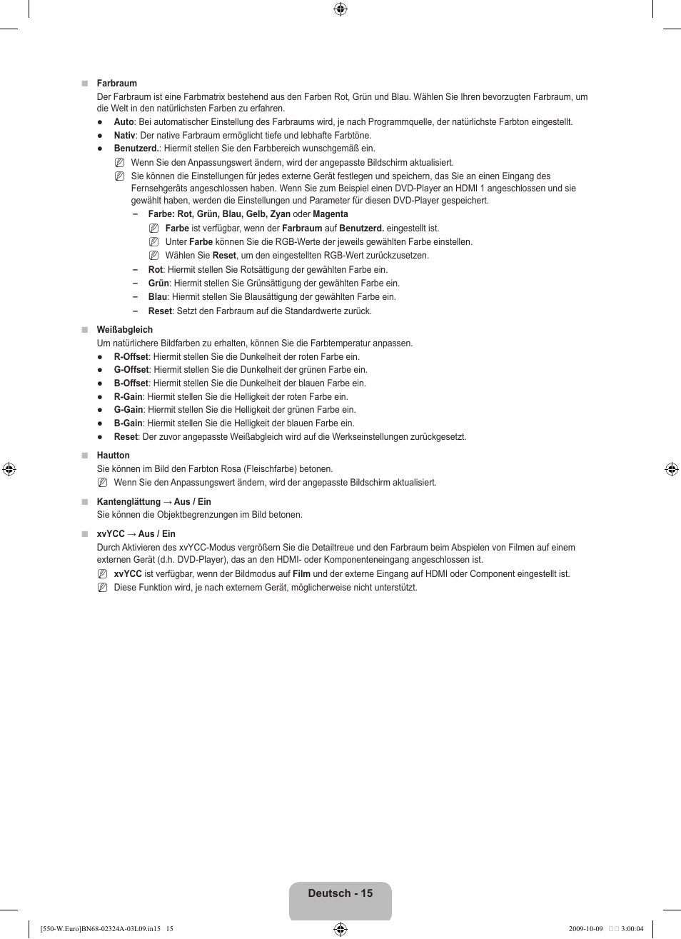 Samsung LE32B550A5P User Manual | Page 127 / 458