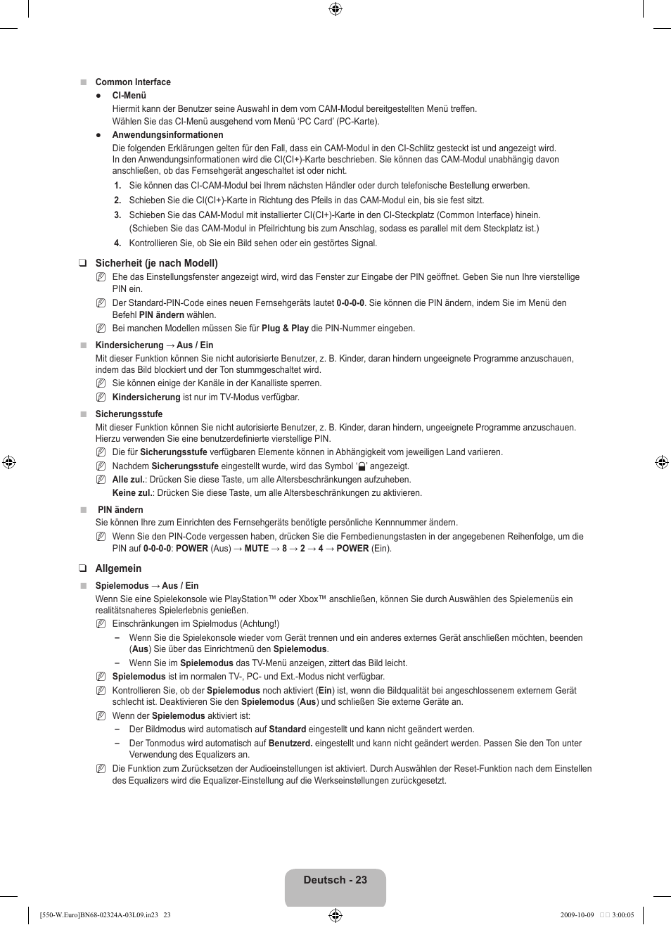 Samsung LE32B550A5P User Manual | Page 135 / 458