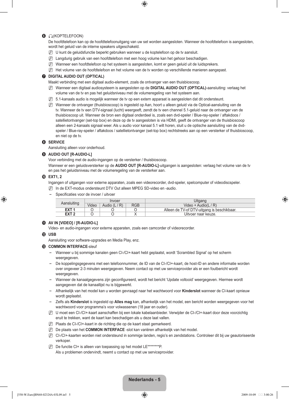 Samsung LE32B550A5P User Manual | Page 165 / 458