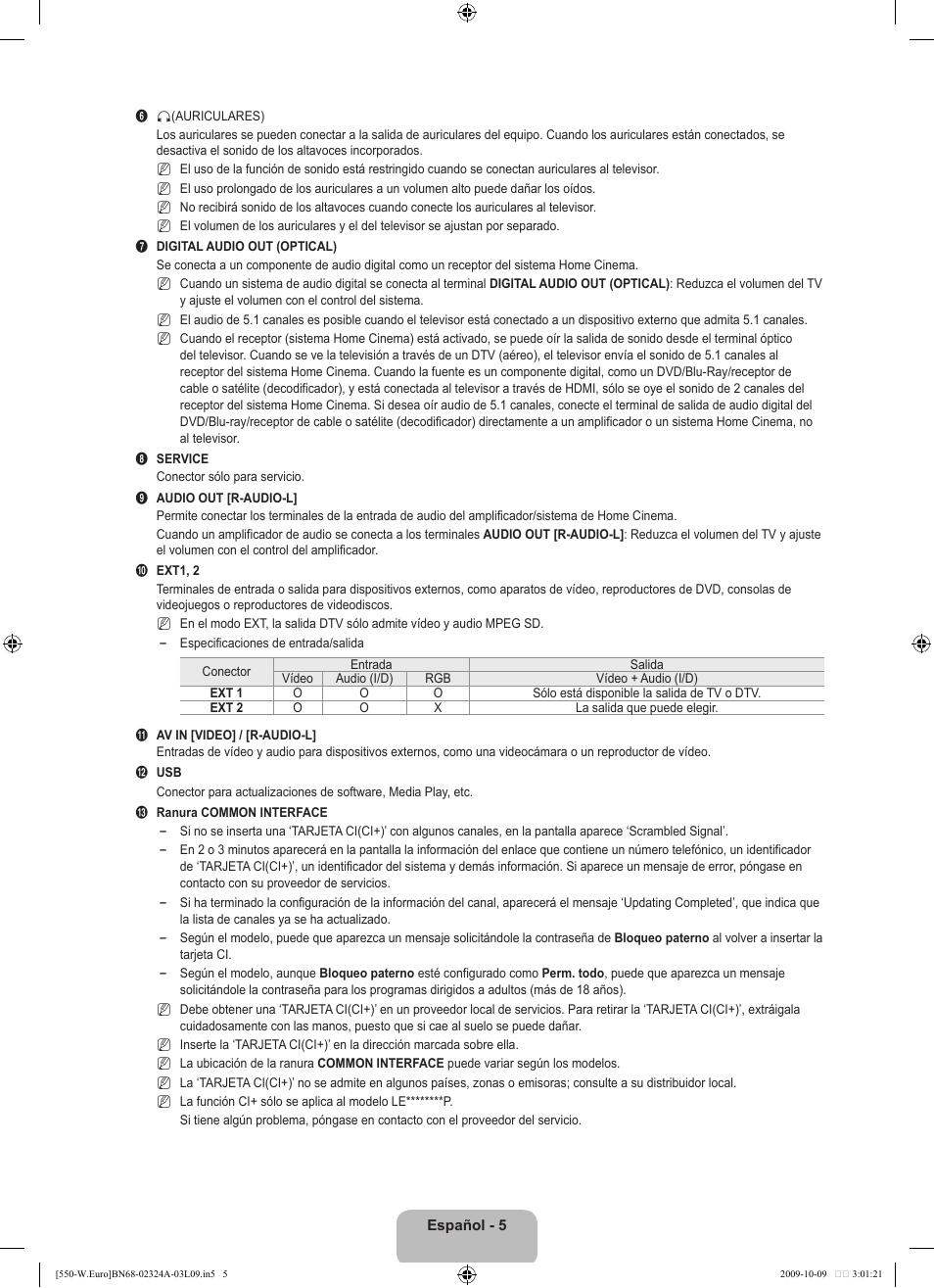 Samsung LE32B550A5P User Manual | Page 263 / 458