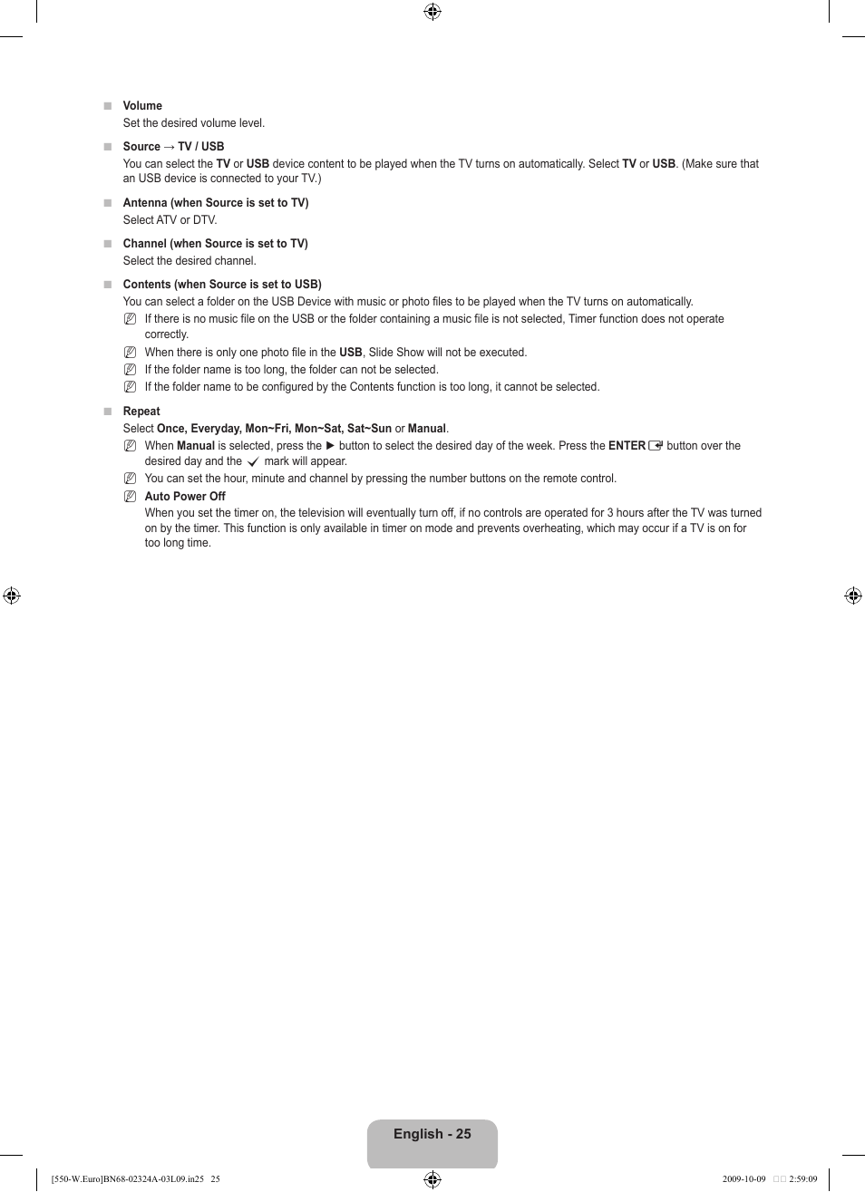 Samsung LE32B550A5P User Manual | Page 27 / 458