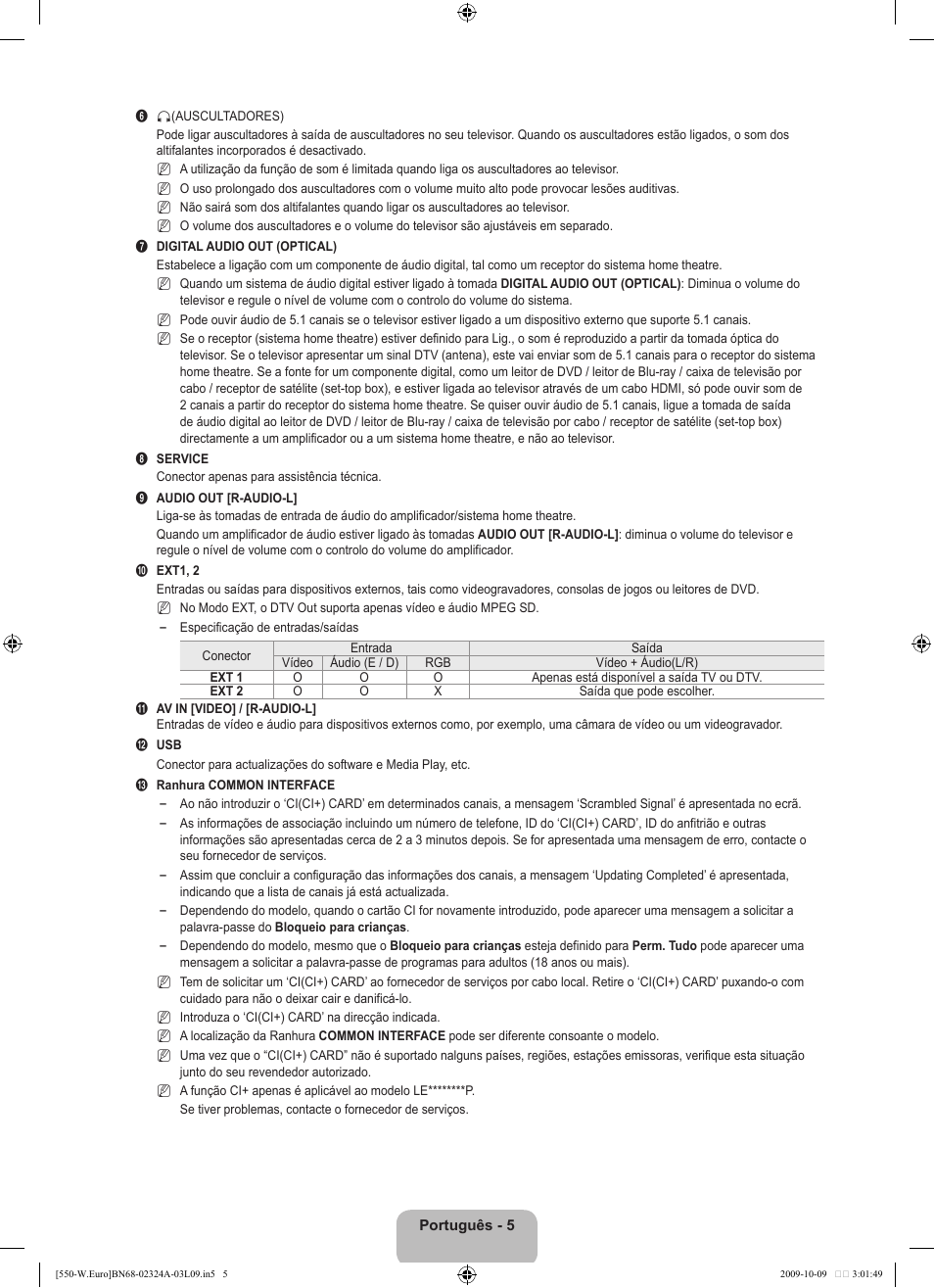 Samsung LE32B550A5P User Manual | Page 311 / 458