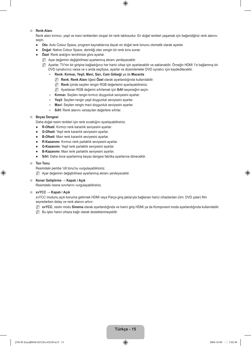 Samsung LE32B550A5P User Manual | Page 417 / 458