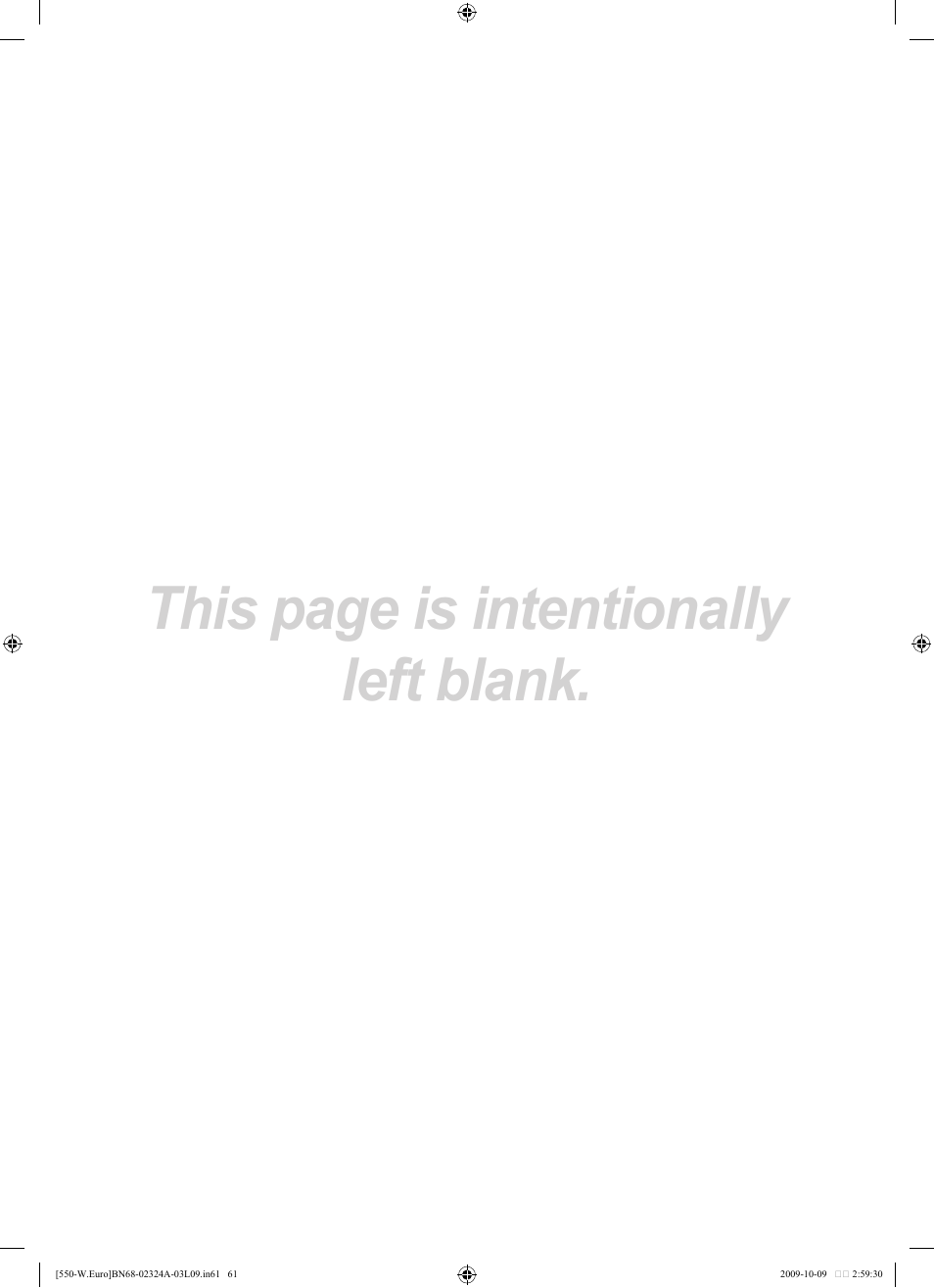 This page is intentionally left blank | Samsung LE32B550A5P User Manual | Page 63 / 458