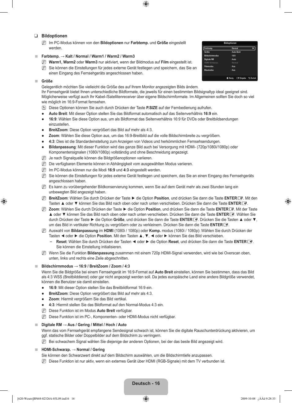 Samsung LE46B620R3W User Manual | Page 128 / 458