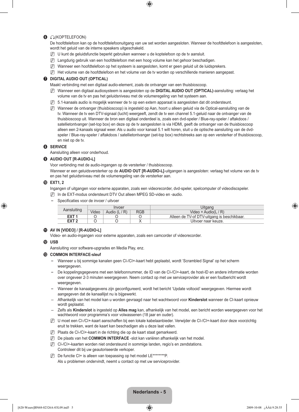 Samsung LE46B620R3W User Manual | Page 165 / 458