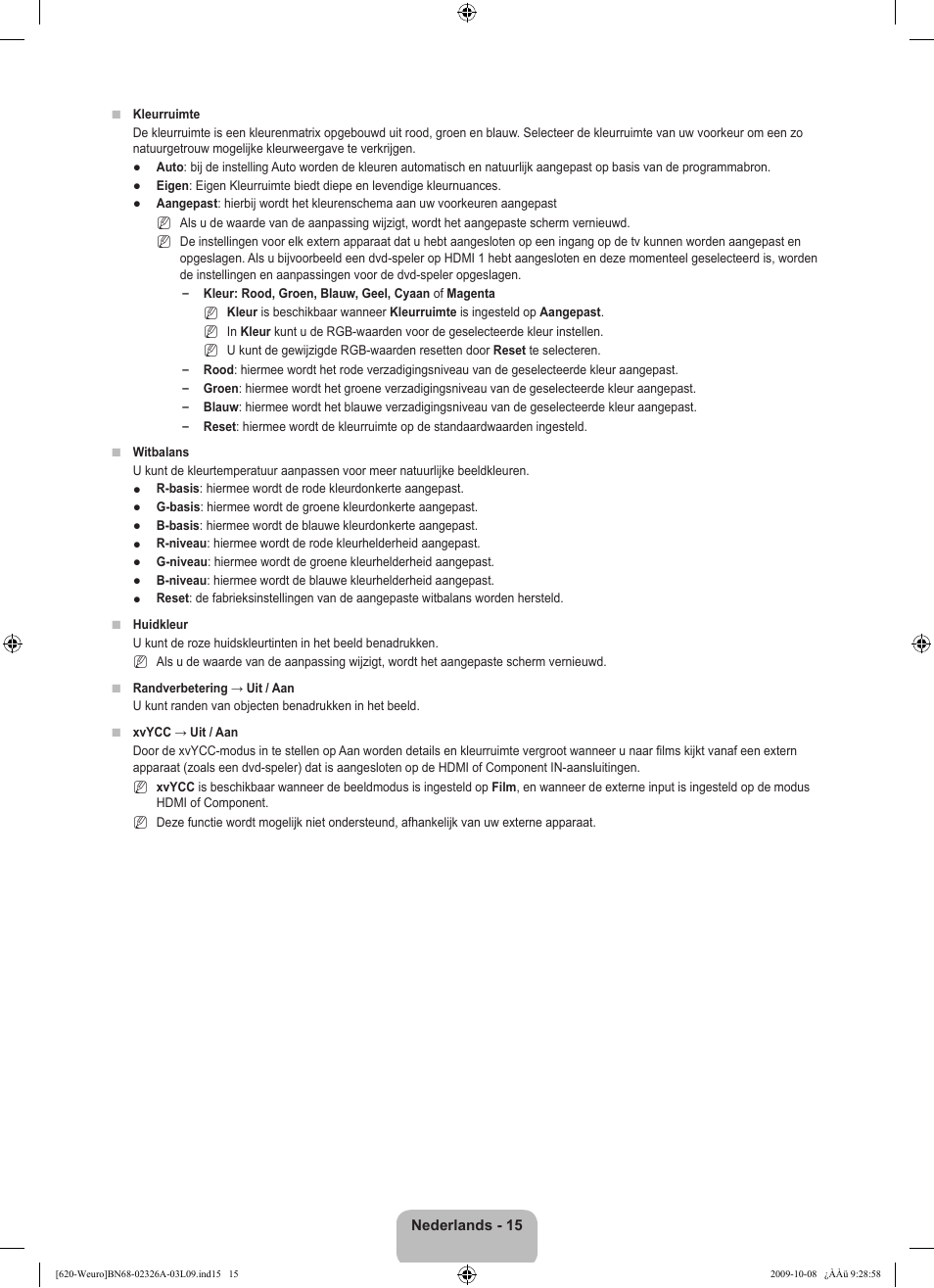 Samsung LE46B620R3W User Manual | Page 175 / 458