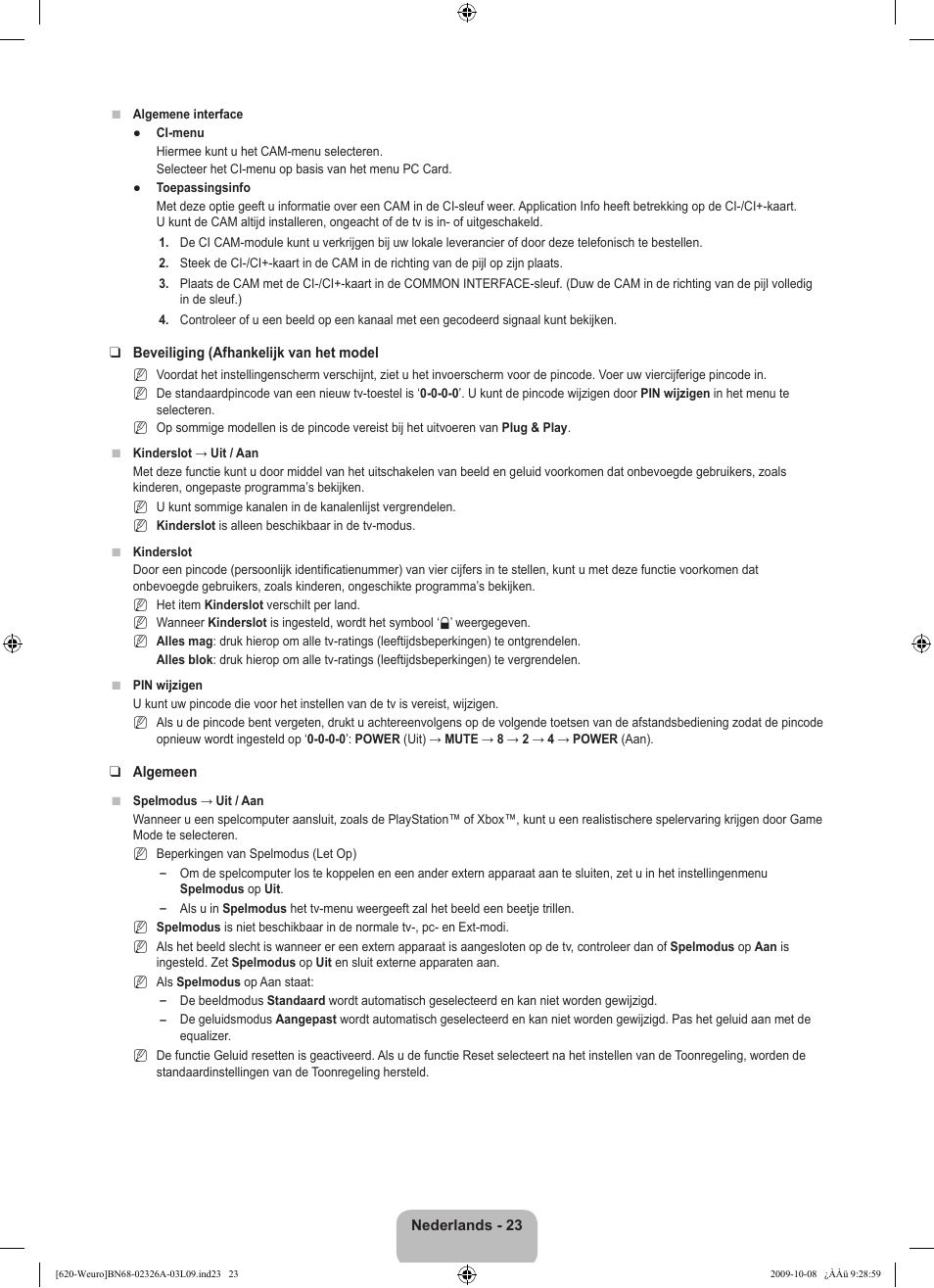 Samsung LE46B620R3W User Manual | Page 183 / 458
