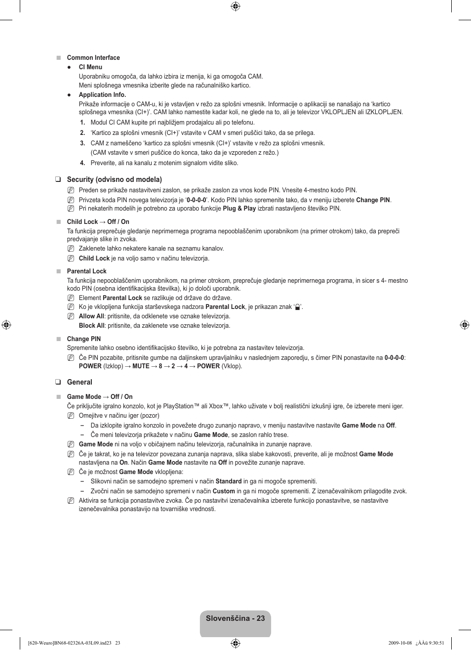 Samsung LE46B620R3W User Manual | Page 377 / 458