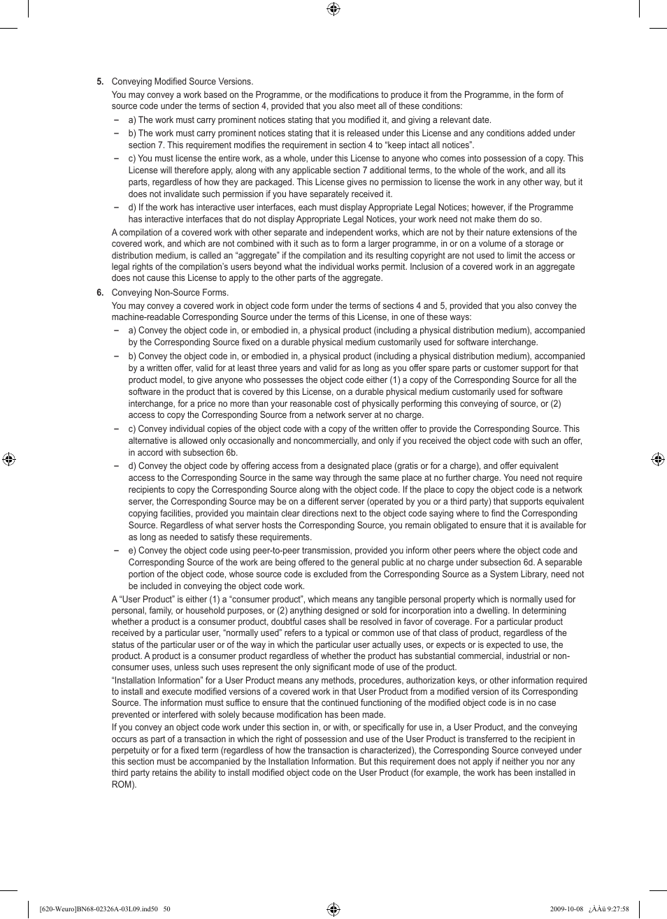 Samsung LE46B620R3W User Manual | Page 52 / 458