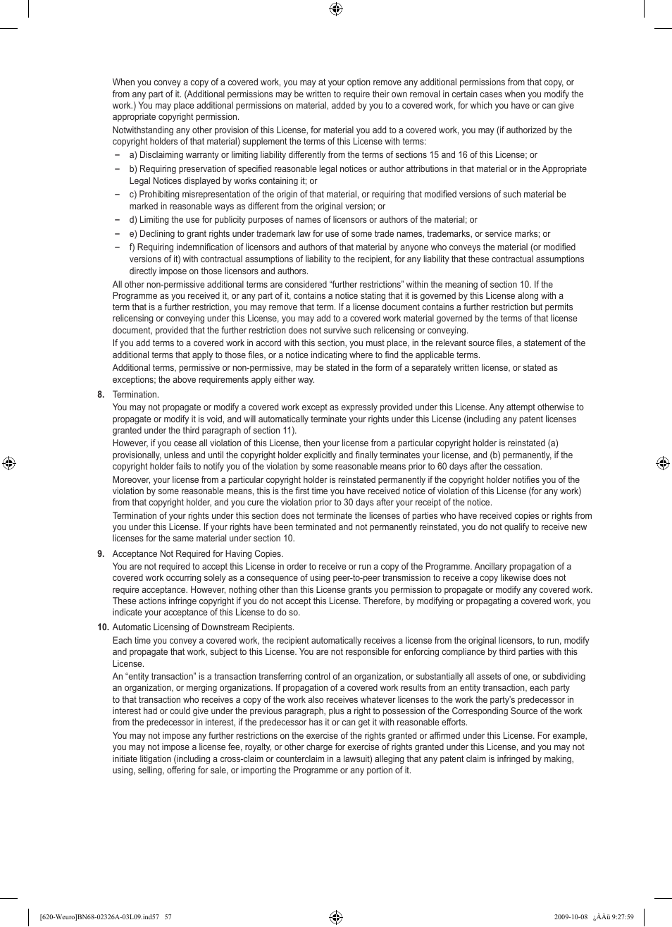 Samsung LE46B620R3W User Manual | Page 59 / 458