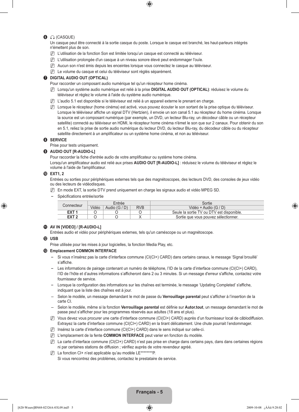 Samsung LE46B620R3W User Manual | Page 69 / 458