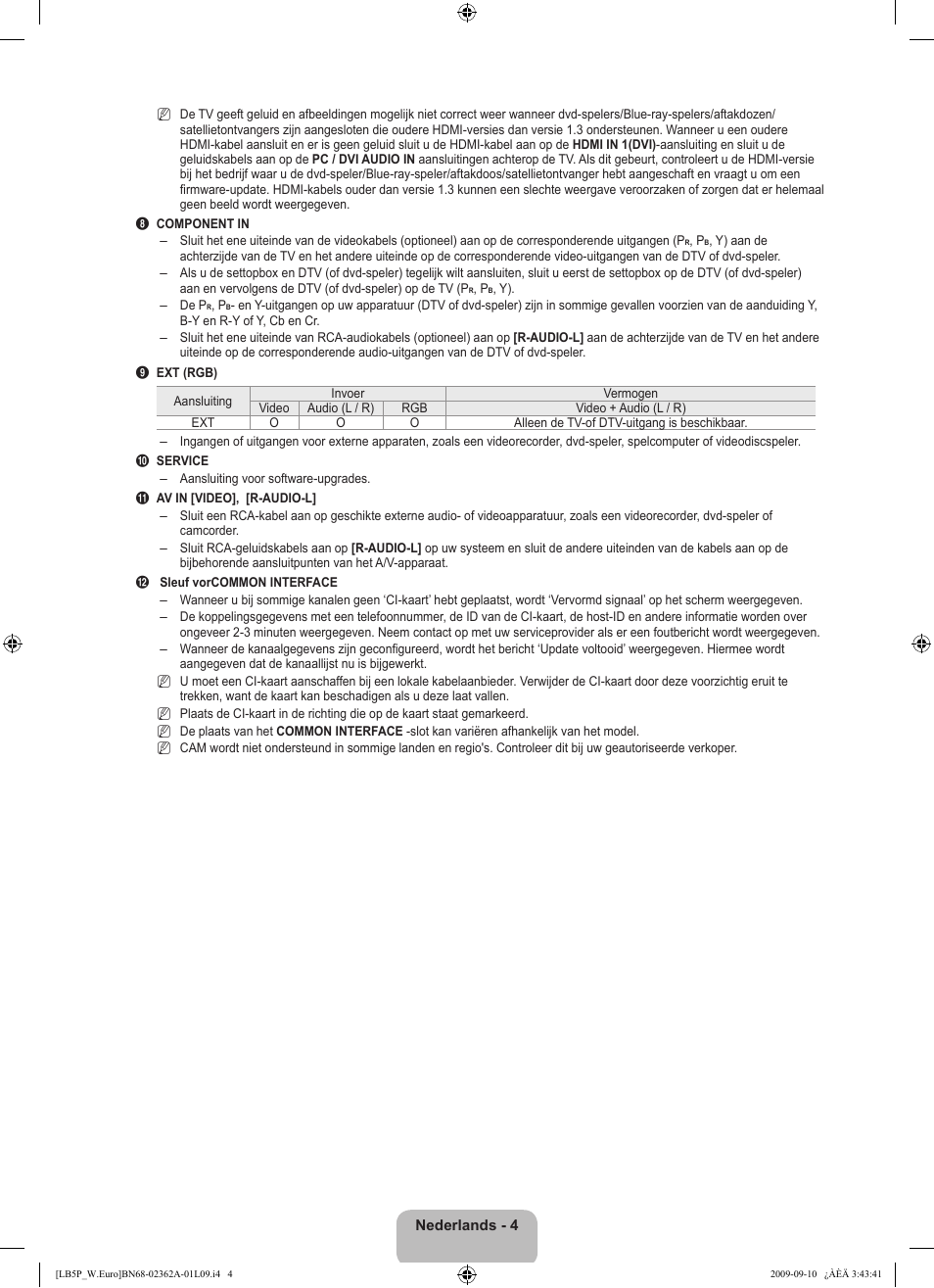 Samsung LE46B530P7W User Manual | Page 114 / 336